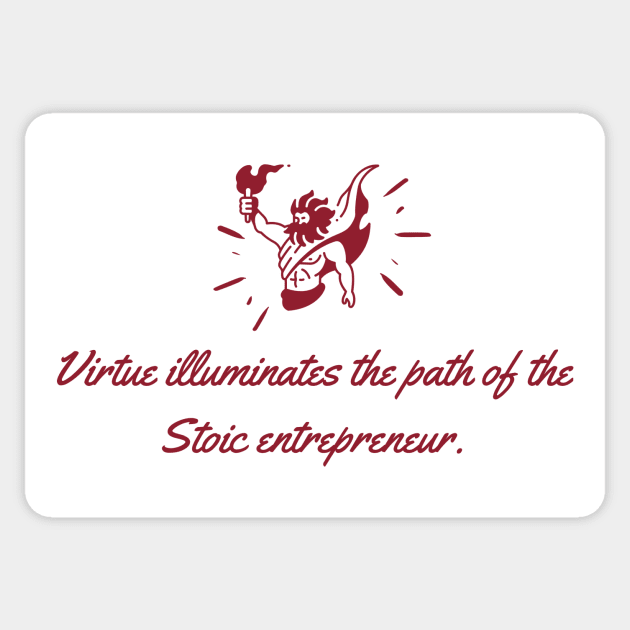 Stoic Entrepreneur Sticker by Epictetus